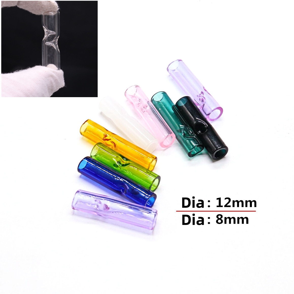 4PCS Round mouth Glass Cigaret - Accessories For Vaping review and price