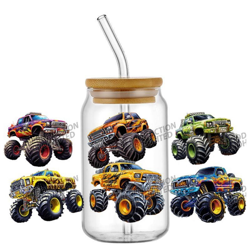 Monster Truck design UV DTF Wr - Rdta Tank Glass review and price